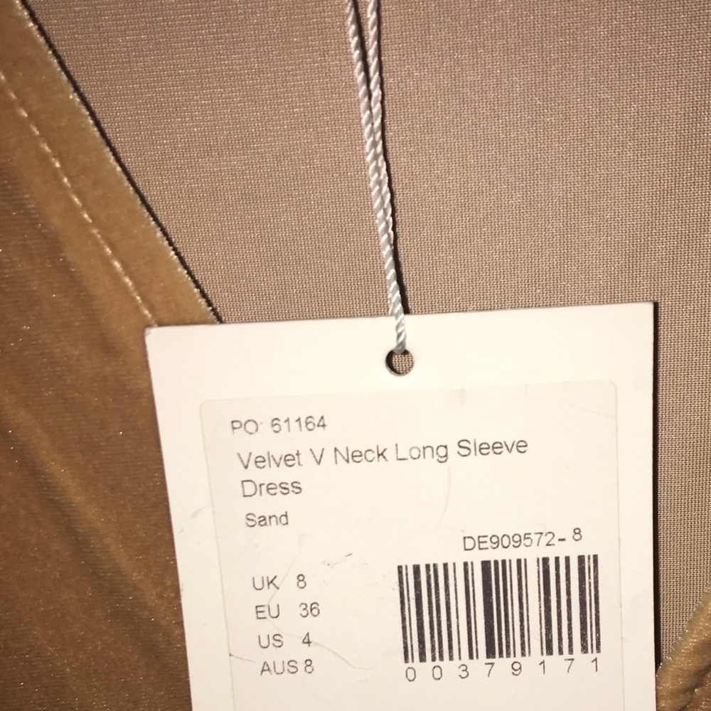 Long sleeve velvet dress